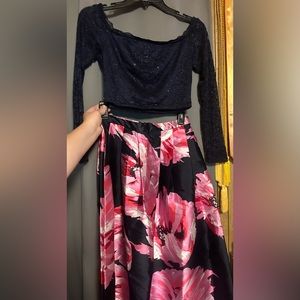 Junior Two-piece Prom Dress. Size 5